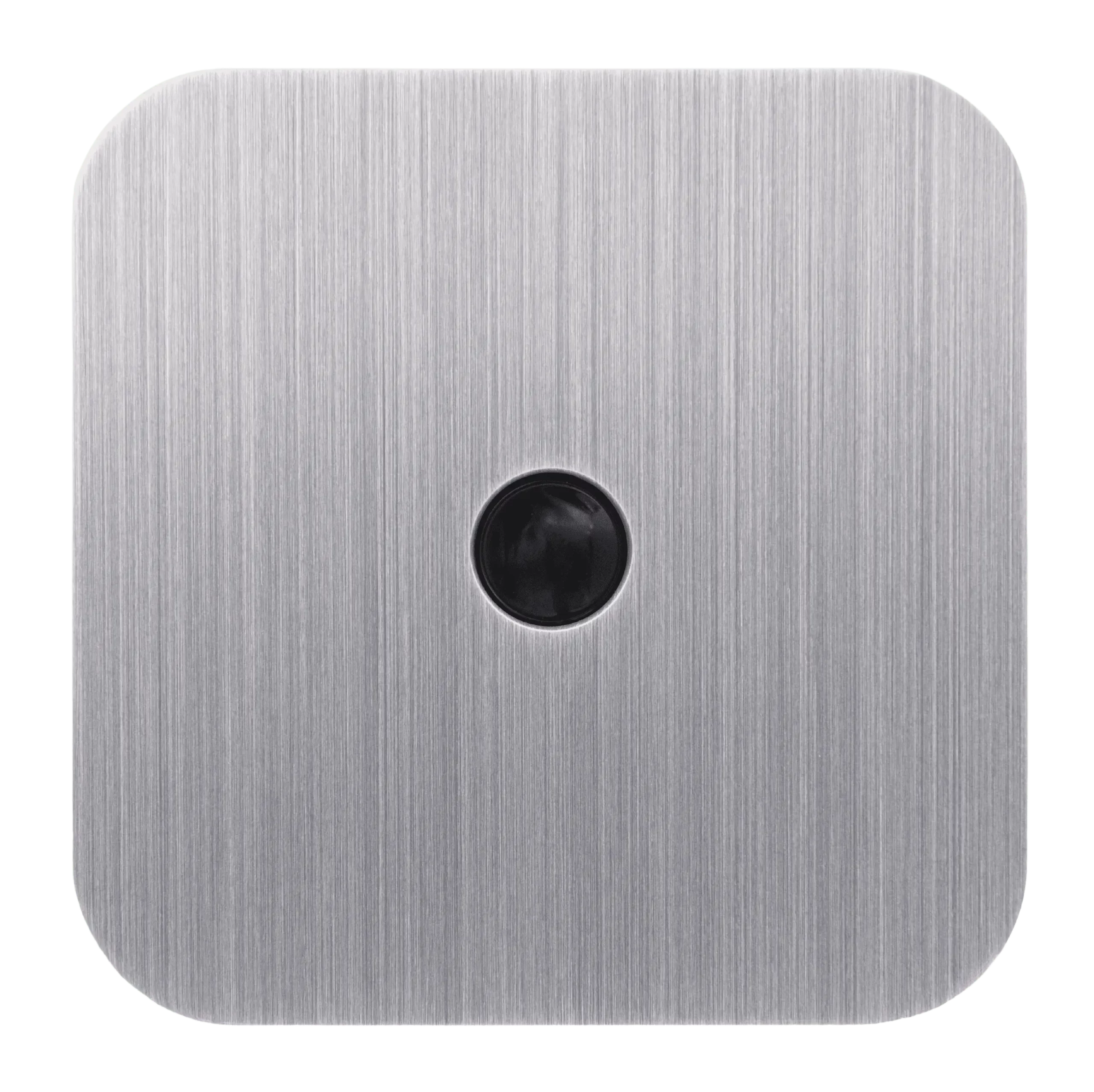 Interrupteur carré de la collection solaris avec 1 bouton poussoir