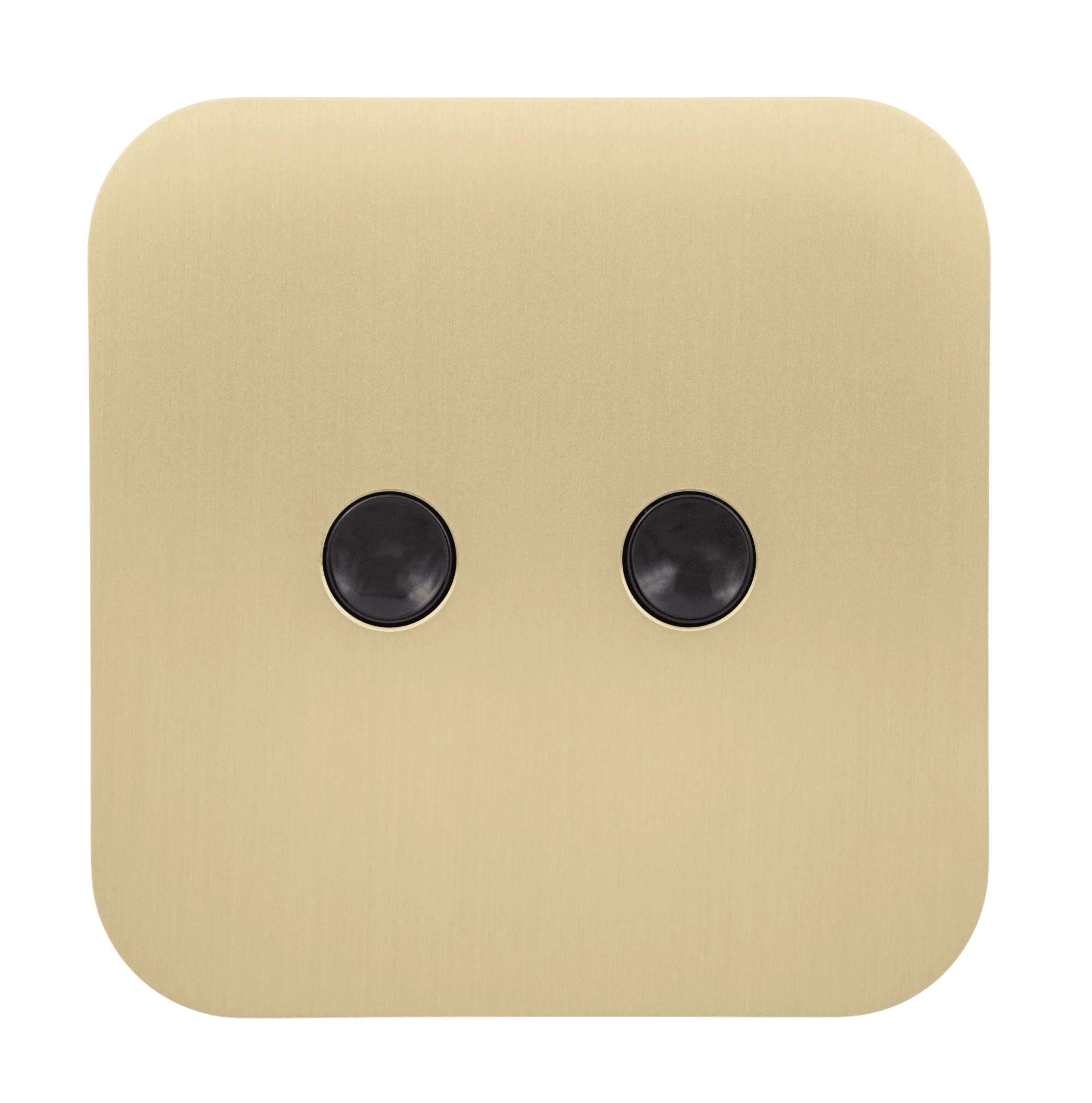 Interrupteur carré de la collection solaris avec 2 bouton poussoir